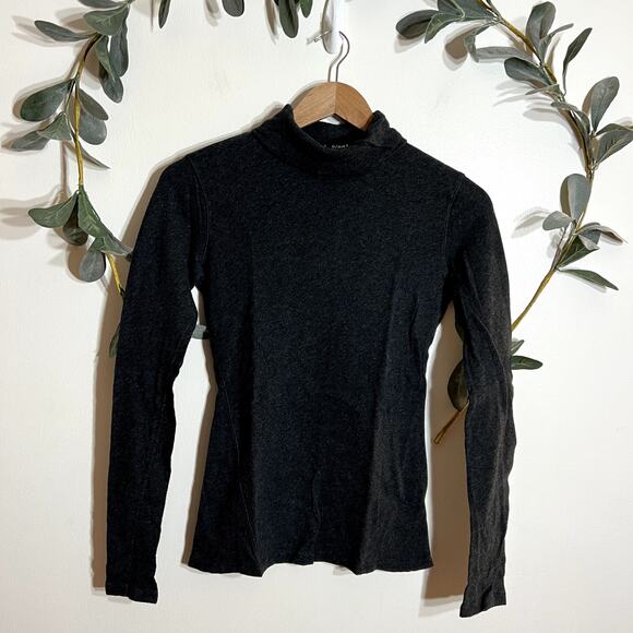 Rag & Bone Dark Gray Mock Neck Long Sleeve - Picture 1 of 4
